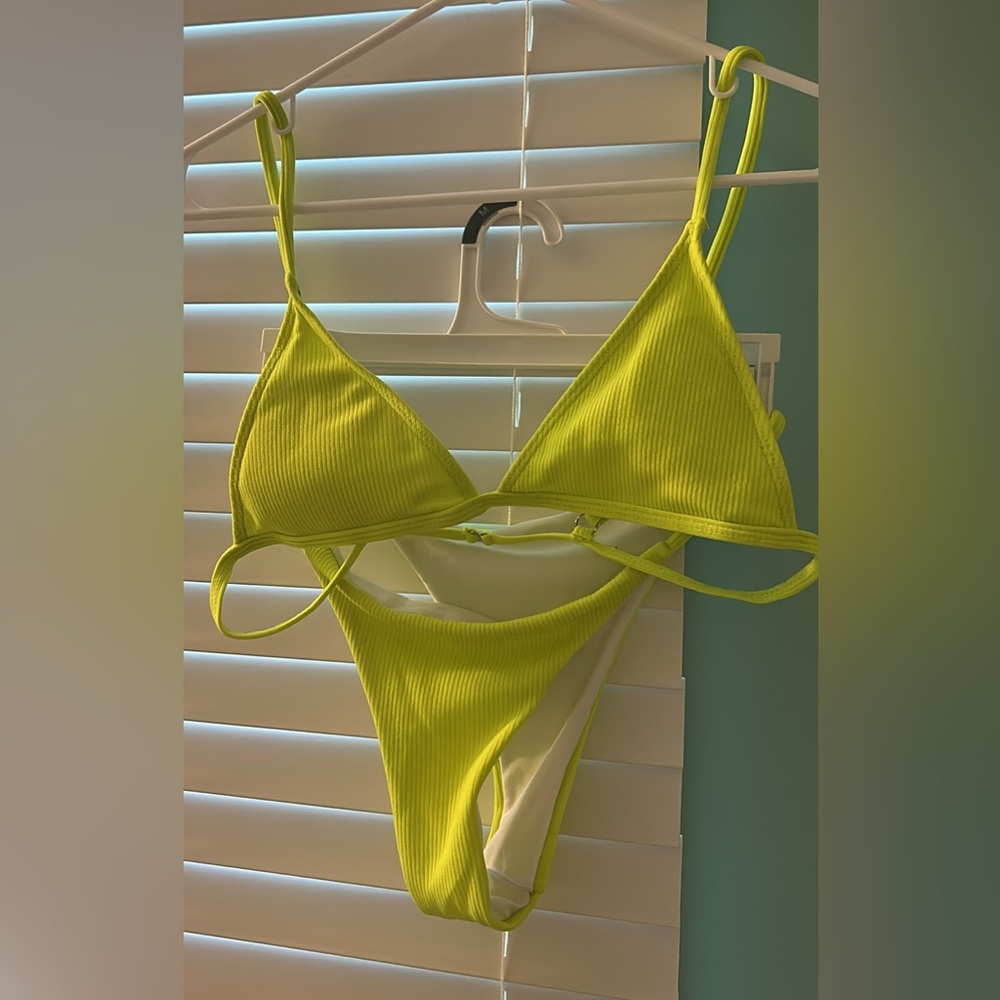 SHEIN Neon Yellow Bikini Set